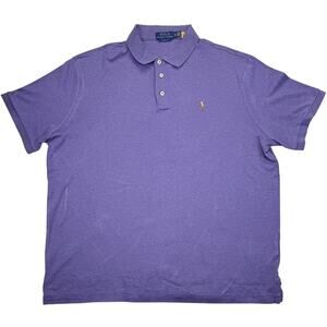 Polo Ralph Lauren Men's XL Cotton Purple – Classic Fit – Embroidered Pony Logo